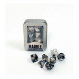 Kit De Dados: Marble - Black White