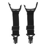 Kit De Faixa Elástica De Óculos De Caça Pretos E Pretos, 2 P