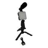 Kit De Filmagem E Fotografia Foto E Video Vlog C/ Microfone 