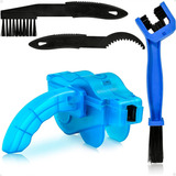 Kit De Limpeza De Corrente Para Bicicleta Máquina E Escovas 4 Peças, Prático E Durável Marca Lorben