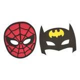 Kit De Mascaras Infantil Batman E Homem Aranha