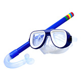 Kit De Mergulho Infantil Ajustável Máscara E Snorkel