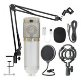 Kit De Microfone Bm800 Pro Para Estúdio E Transmissão Ao Viv