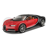 Kit De Montar Bugatti Chiron Vermelha/preta Maisto 1/24