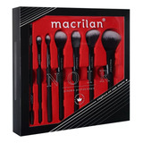 Kit De Pincel Macrilan Maquiagem Profissional Noir Ed009 