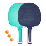 Kit De Ping Pong 2 Raquetes Resistentes
