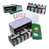 Kit De Poker 200 Fichas + Baralho Iniciante E Profissional