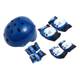 Kit De Proteção Infantil Skate Patins Com Capacete