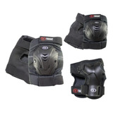 Kit De Proteção Para Patins Skate Traxart Preto Dr-029