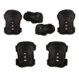 Kit De Proteção Para Skateboard E Patins Tamanho Preto P