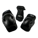 Kit De Proteção Traxart Sse-613 Preto - P/ Patins Roller