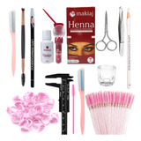 Kit De Sobrancelha Design Completo Henna Makiaj Profissional