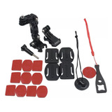 Kit De Suportes Capacete Moto Para Gopro E Câmeras Similares