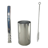 Kit De Tereré: Copo De Alumínio Redonda 300ml + Bomba V6