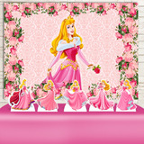 Kit Decoração De Festa Infantil Aurora Bela Adormecida P