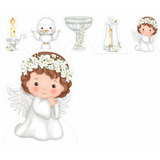 Kit Decoração Festa Displays De Mesa E Chão Batizado Branco