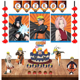 Kit Decoração Festa Em Casa Tema Naruto