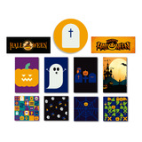 Kit Decoração Halloween Dia Das Bruxas 11 Placas