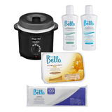 Kit Depilação Cera Quente Termocera Panela Elétrica
