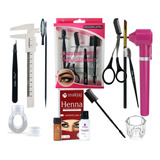 Kit Design Sobrancelha Profissional Henna Makiaj Mixer Palit