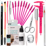 Kit Design Sobrancelhas Henna Glance Rare Way Hipoalergenica