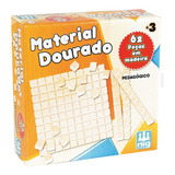 Kit Didatico Material Dourado 62 Peças Nig Brinquedos 0426