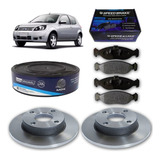 Kit Disco Diant Solido + Pastilha Ford Ka 1.0 2009 2010 2011