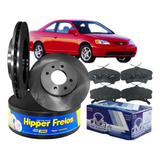 Kit Disco Freio + Pastilha Civic 1.7 16v 2002 2003 2004 2005