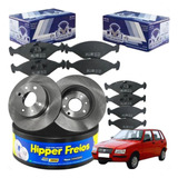 Kit Disco Freio + Pastilha Fiat Uno 2007 2008 2009 2010 2011