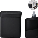Kit Dispenser Para Detergente E Lixeira 2,5 Pequena Utility Cor Preto
