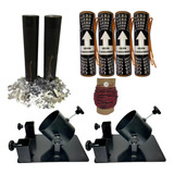 Kit Dj Iniciante 2x Papel Picado 4x Gerbs 2x Suportes 