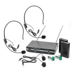 Kit Duplo Microfone De Lapela Transmissão Lelong Le-910