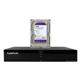 Kit Dvr Gravador De Vídeo Tudo Forte 4 Canais Com Hd 500gb