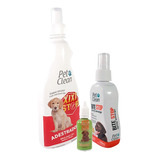 Kit Educador Sanitário Canino Pet Spray Dog Xixi E Bite Stop