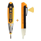 Kit Eletrica Chave Teste Digital + Caneta Detectora Tensão