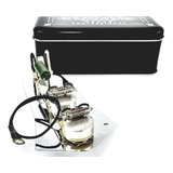 Kit Elétrica Jazz Bass Pio 0.1uf Treble Bleeds Plate E Knobs