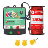 Kit Eletrificador Cerca Rural Pet + Cabo 250m + Isolador