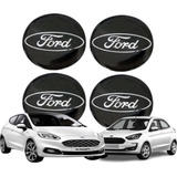 Kit Emblema Adesivo Resinado 48 Mm Calotas Rodas P/ Carros