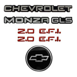 Kit Emblema Chevrolet Monza Gls + Laterais 2.0 Efi 91 À 95