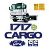 Kit Emblemas Cargo 1717e Adesivos Caminhão Ford Cummins