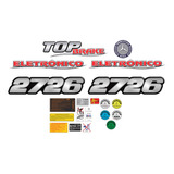 Kit Emblemas Mercedes Benz 2726 Eletrônico Adesivo Resinado