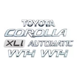 Kit Emblemas Toyota Corolla Automatic Xli Vvti 2003 A 08