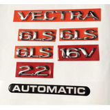 Kit Emblemas Vectra + 3 Gls + 16v + 2.2 - Automatic Brinde