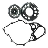 Kit Engrenagens Bomba Oleo Bmw F800 Gs Aço Forjada + Junta