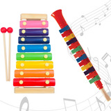 Kit Escaleta + Xilofone Instrumentos Pedagógicos Envio Rápid