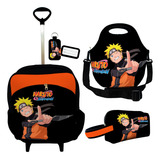 Kit Escolar Mochila Rodinha Infantil Lancheira Estojo Kids
