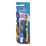 Kit Escova Dental +gel Dental Condor Hot Whells Tutti-frutti