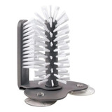 Kit Escova Lavar Limpa Copos Canecas 3 Ventosa Raro Para Pia Bar Restaurante Casa Multiuso