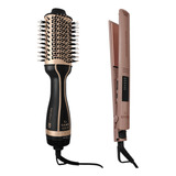 Kit Escova Stylish E Prancha Elegance Led Keration Bivolt