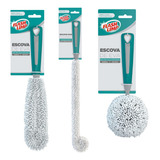 Kit Escovas Eva Taças E Copos Flashlimp